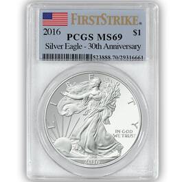 2016 first strike uncirculated american eagle U16 d Slab