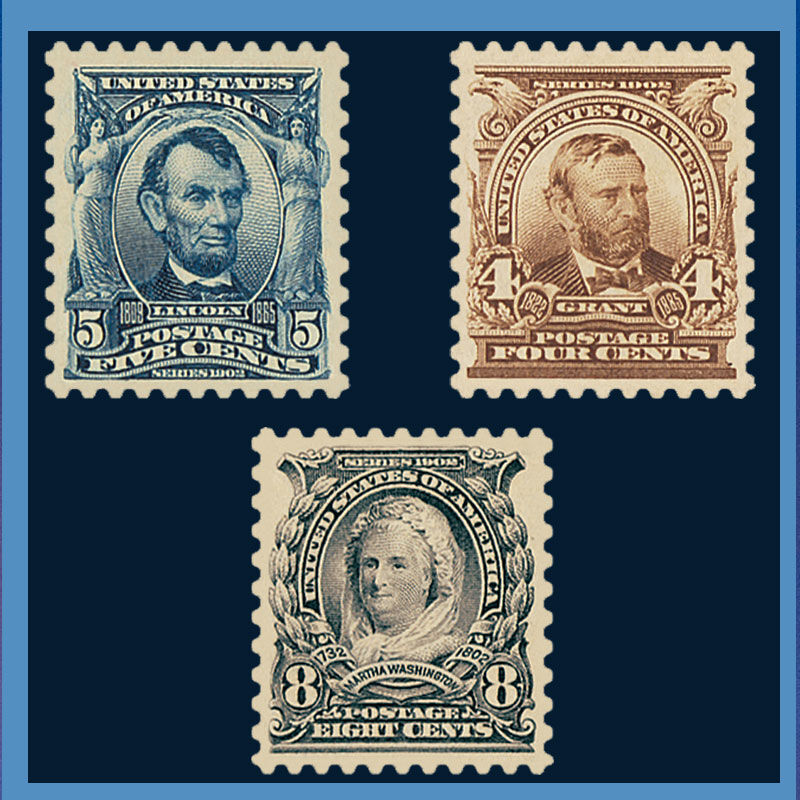 The First Regular-Issue U.S. Stamps of the 20th Century