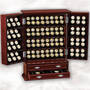 Display Chest with 112 Receses for Statehood Quarters 157 1