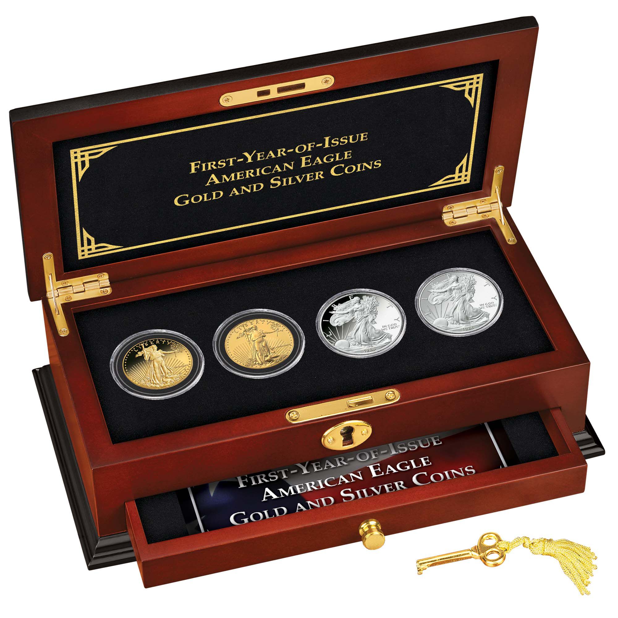 First-Year-of-Issue American Eagle Gold and Silver Coins
