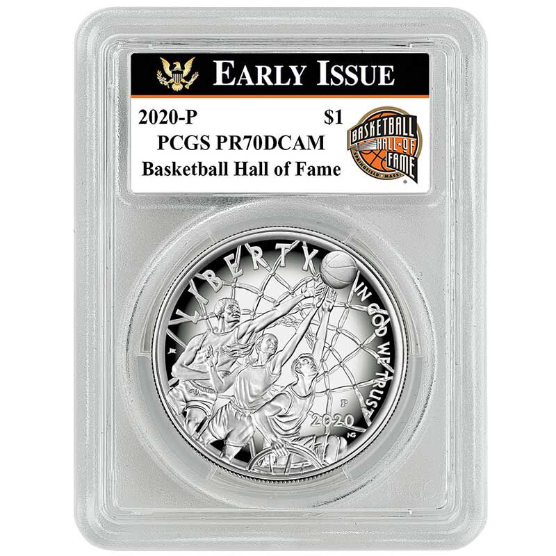 2020 S Colorized Basketball Hall of Fame Commemorative Half Dollar