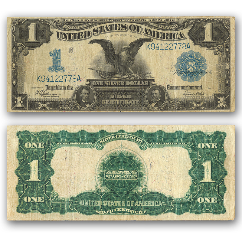 one dollar bill back eagle