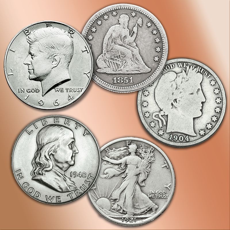 A Century of U.S. Silver Half-Dollars