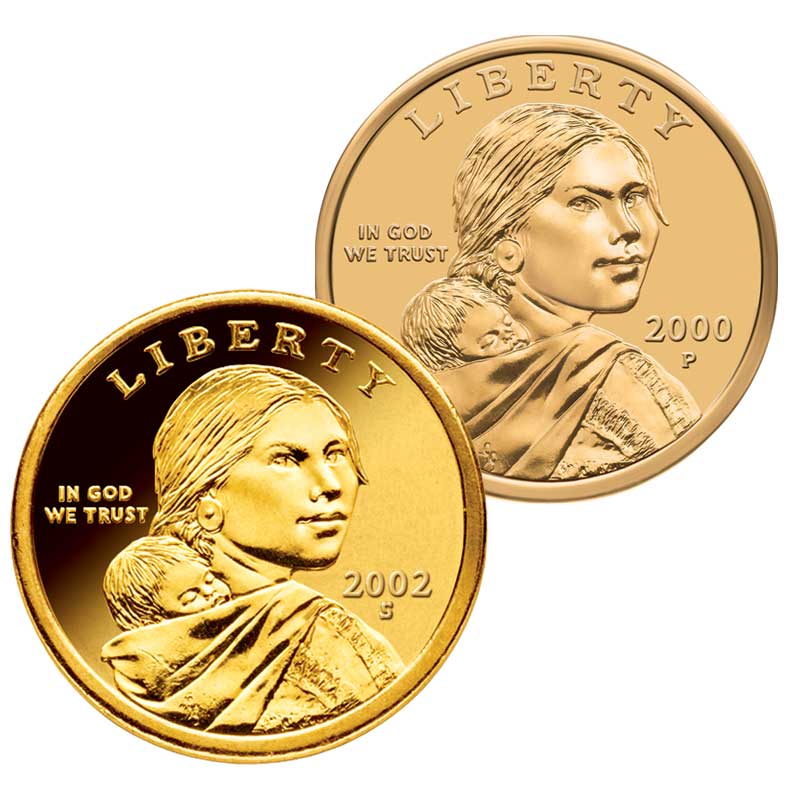 The Complete Sacagawea Golden Dollar Coin Collection 20th Anniversary