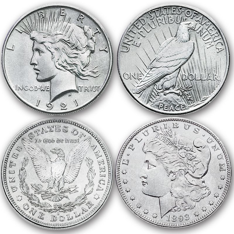 The Complete U.S. and Peace Silver Dollar Collection
